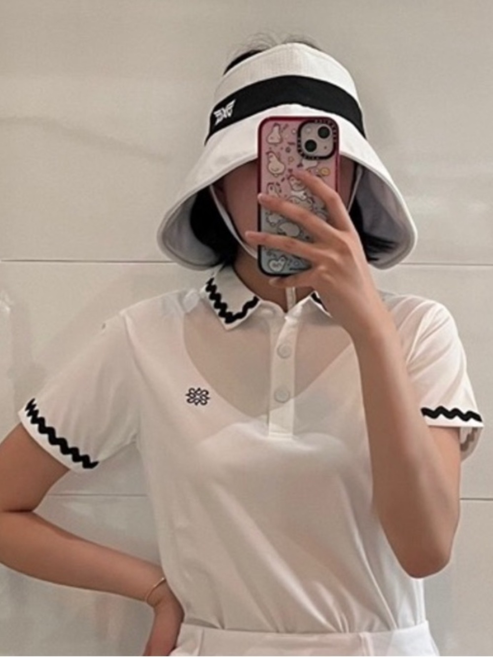 St. Andrews Korean Golf Brand Polo Shirt and Skirt Set, Medium ⛳️ 🏌🏽‍♀️